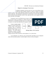 Digital-to-Analogue Conversion: PHY 406F - Microprocessor Interfacing Techniques