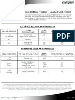 Energizer Point-of-Sale Battery Testers - Loaded Volt Meters