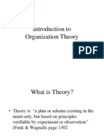 Organization Theory 