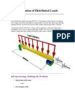 Application of Distributed Loads