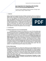 Design of Multistage Evaporators For Integrating With Scheffler Solar Concentrators For Food Processing Applications