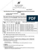 Uttarakhand TTA 2013 Notification