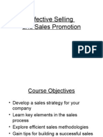 Effective Selling and Sales Promotion