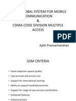 GSM - Global System For Mobile Communication & Cdma-Code Division Multiple Access