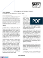 SPE 86999 Advances in Generating and Ranking Integrated Geological Models For Fluvial Reservoir