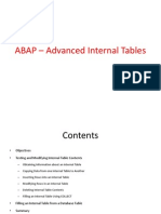 09 - ABAP - Advanced Internal Tables