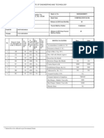 Coimbatore Institute of Engineering and Technology: Branch Code (In Alphabetical Order of Branch) No