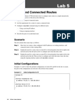 Static and Connected Routes: Scenario