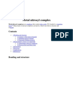 Metal Nitrosyl Complex