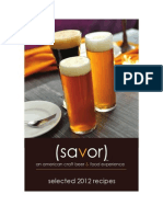 Selected 2012 Recipes: An American Craft Beer Food Experience