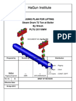 Lifting Steam Drum 72 Ton by Winch