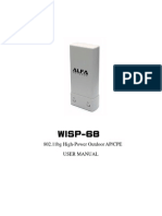 WISP-68: 802.11bg High-Power Outdoor AP/CPE User Manual