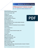 Syllabus HAL Management Trainees Legal