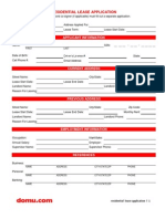 Residential Lease Application