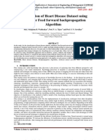 Classification of Heart Disease Dataset Using Multilayer Feed Forward Backpropogation Algorithm