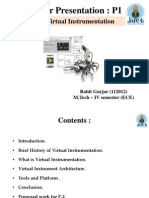 Virtual Instrumentation Presentation For Seminar Project