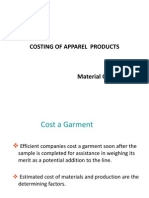 Parameters For Fabric Costing