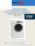 Fagor FA 5812 Installation and User Manual