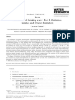 Ozonation of Drinking Water - Part I. Oxidation Kinetics and Product Formation