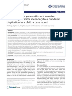 Recurrent Acute Pancreatitis and Massive Hemorrhagic Ascites Secondary To A Duodenal Duplication in A Child: A Case Report