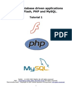 PHP Flash MySQL Tutorial 1