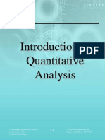 Intro To Quantitative Analysis