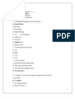 Computer Science (Fe) Mcq's