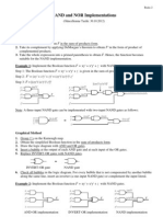 NAND NOR Implementation