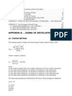 Appendix A: - .Sizing of Distillation Columns