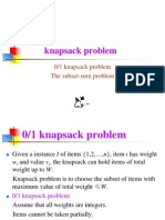 3.6 The Knapsack Problem