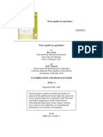 Paper 29. Water Quality For Agriculture