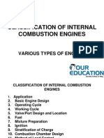 Classification of Internal Combustion Engines