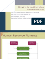 Planning For and Recruiting Human Resources