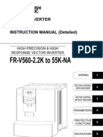 Mitsubishi v500 VFD IB NA 0600135E-A FR-V560 Instruction Manaul-Detailed