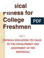 Physical Fitness For College Freshmen