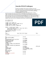 Purging Statistics From The SYSAUX Tablespace