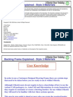 Cadworx Customising Backing Sheet