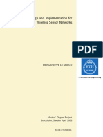 Protocol Design and Implementation For Wireless Sensor Network