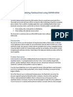 Modeling Bubbling Fluidized Bed Using DDPM+DEM