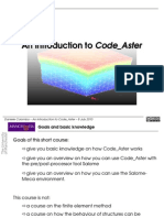 An Introduction To Code Aster