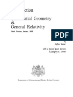 Physics - Introduction To Differential Geometry and General Relativity