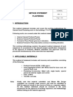 Method Statement - Plastering, Dated. Jan. 03. 2007