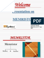 Welcome: Presentation On Memristor