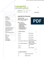 200 Useful Keyboard Shortcuts For AutoCAD 2012