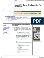 Apache Web Server Configuration For Web Site Redirect