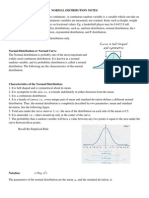 Normal Distribution Notes and Workbook