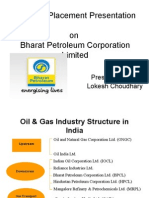 Summer Placement Presentation On Bharat Petroleum Corporation Limited