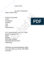 Pharmacology Mnemonics.