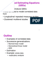 Generalized Estimating Equations (Gees)