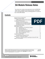 Labview Pda Module Release Notes: © 2003 National Instruments Corp. All Rights Reserved. Printed in Ireland